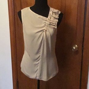 Beautiful silk top ruched on side